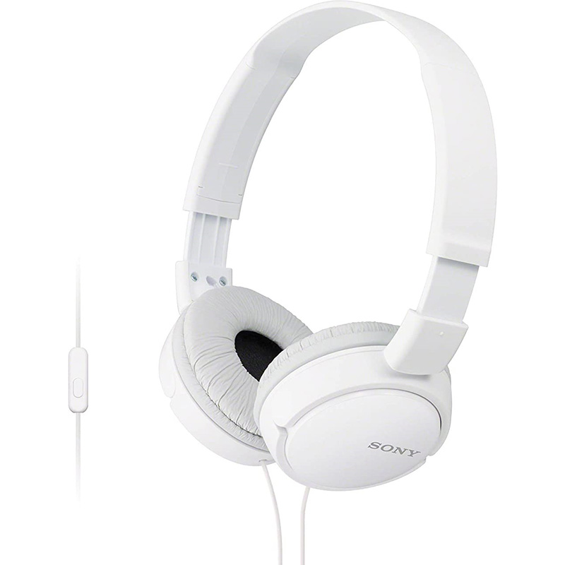 Sony MDR-ZX110AP Headphones with Mic (White) - Challenger