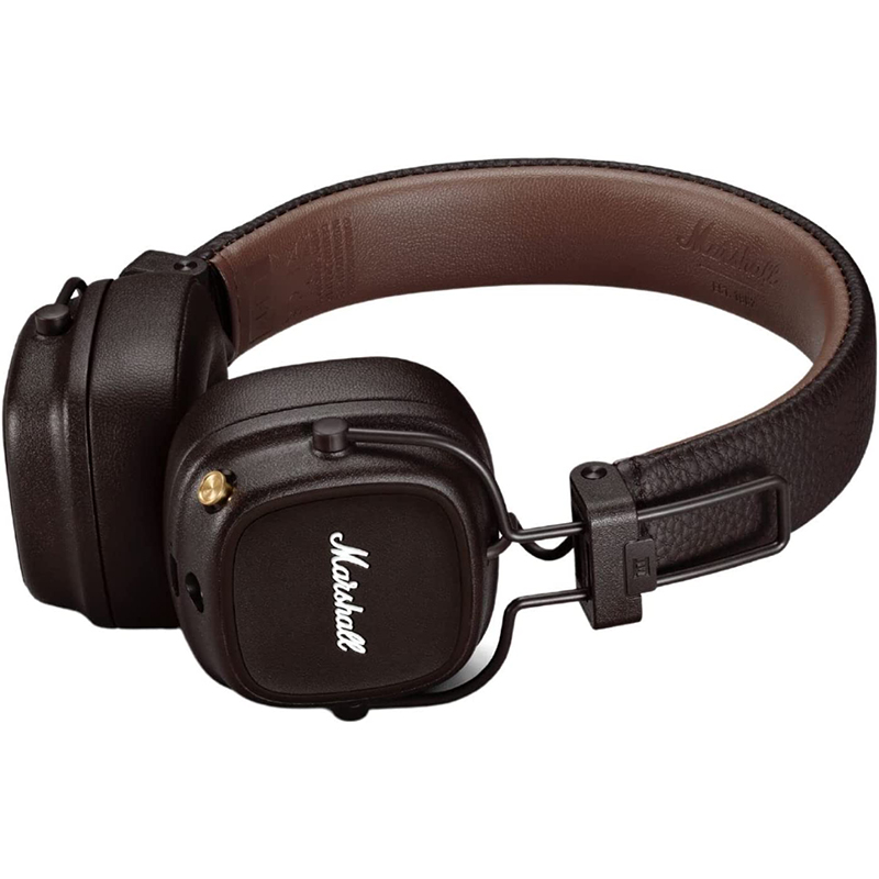 Marshall Major IV Bluetooth Headphones (Brown) - Challenger