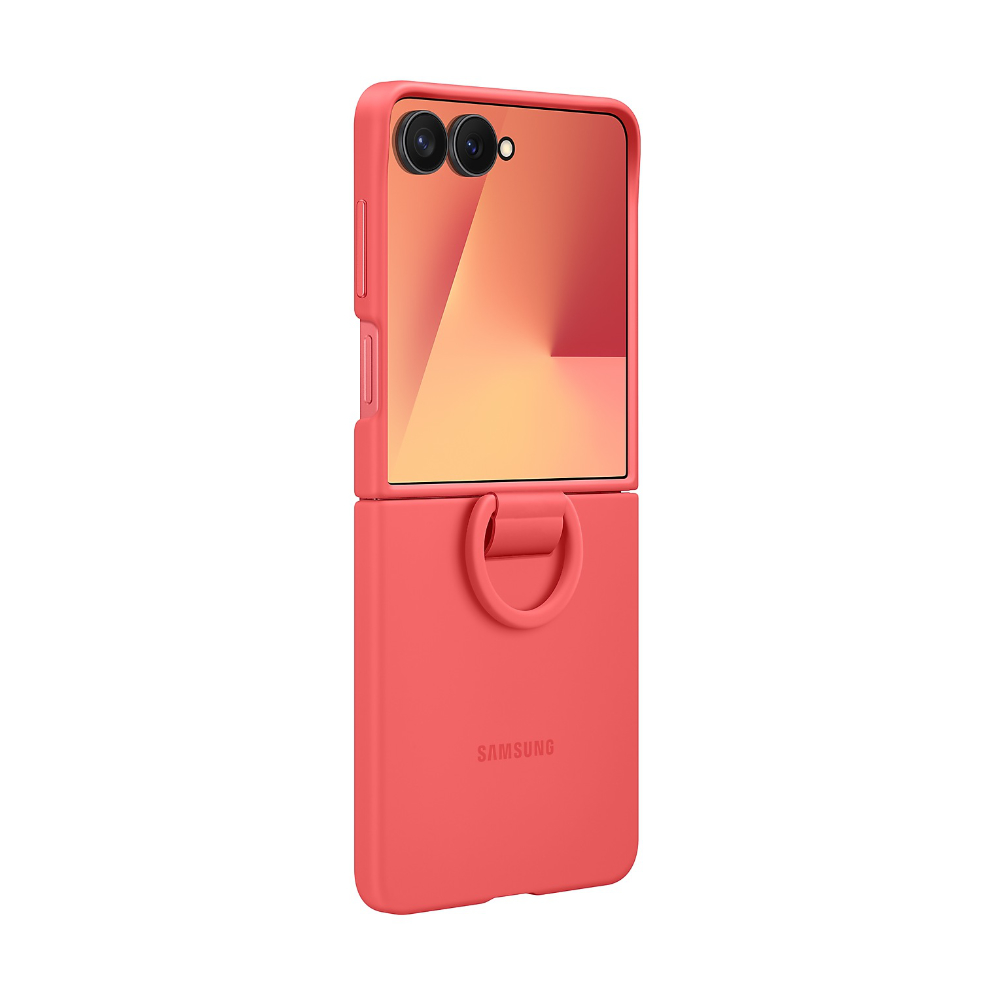 バンクシー Samsung Galaxy Z Flip7 Silicone Case (Red) - Challenger