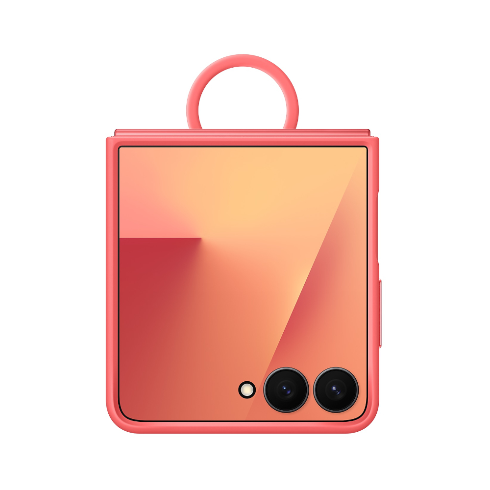 バンクシー Samsung Galaxy Z Flip7 Silicone Case (Red) - Challenger